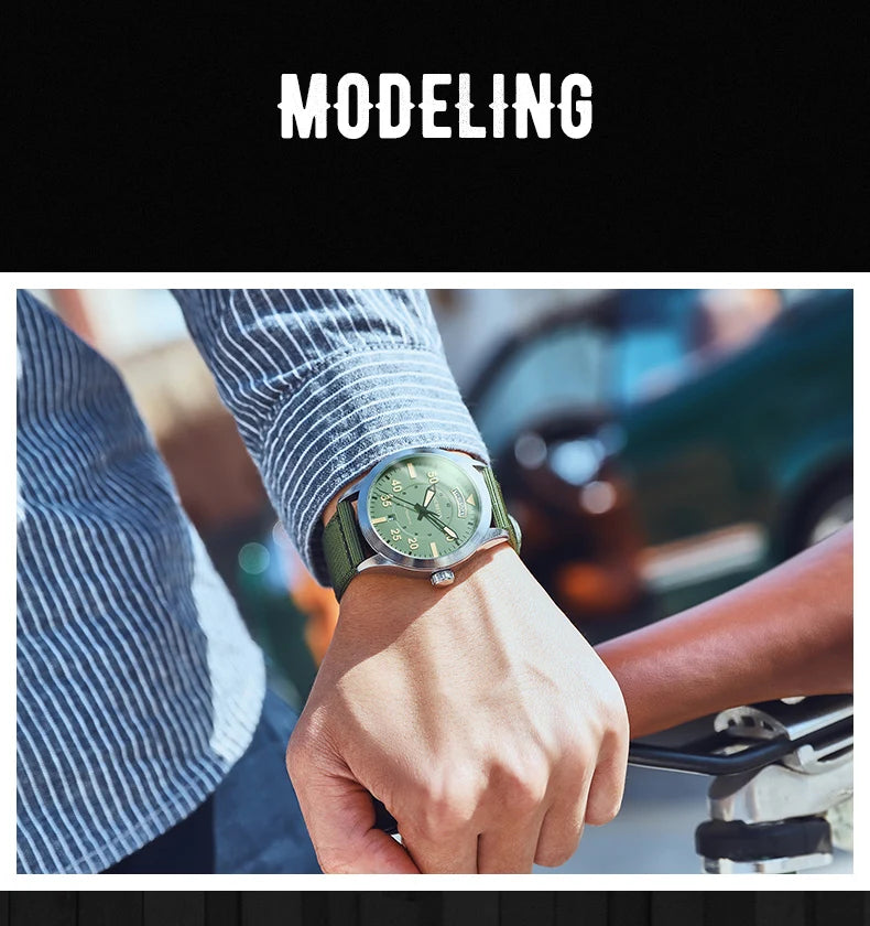 Pilot Men's Watches OCHSTIN Automatic Mechanical Men Watch Military Outdoor Waterproof Wristwatch Date Week Dial Gift For Male