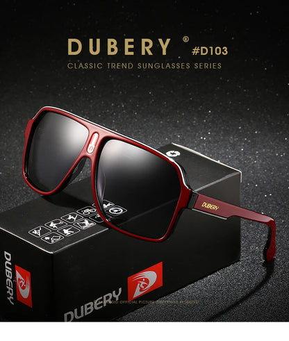 DUBERY Brand Design Polarized Sunglasses Men Driving Shades Male Retro Sun Glasses For Men Summer Mirror Goggle Oculos UV400 103