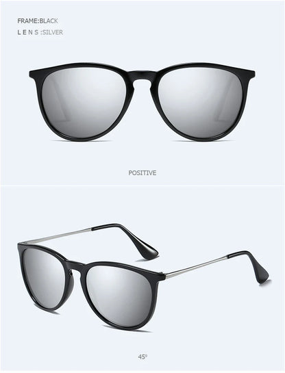 Classic Round Polarized Sunglasses Men Women Fashion Driving Sun Glasses Male Vintage Black Pink Shades Travelling Eyewear UV400