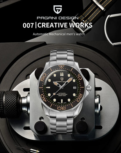 2025 New PAGANI DESIGN Men's Watches Luxury Automatic Watch For Men NH35A Mechanical Wrist watch Men AR Sapphire crystal Clock