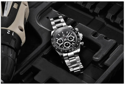 PAGANI DESIGN 2026 New Sport Chronograph Top Brand Luxury Quartz Watch For Men Sapphire crystal  Automatic Date Wrist watch Men