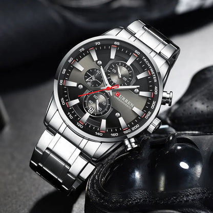 CURREN New Mens Watches Quartz Business Waterproof Watch Man Watches Top Brand Luxury WristWatch Men Chronograph Reloj Hombre