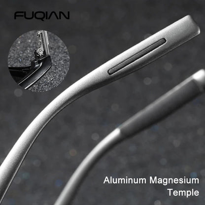 Classic Square Polarized Sunglasses Men High Quality Metal Sun Glasses Male Fashion Outdoor Anti Glare Driving Shades