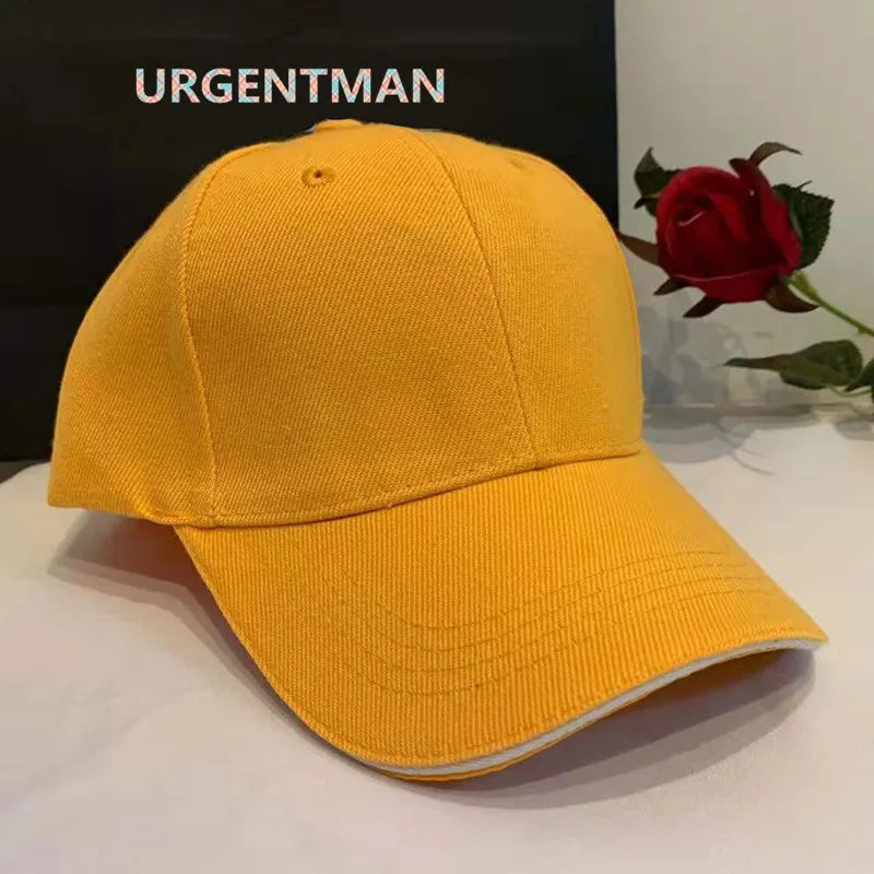 Czapka unisex, casualowa, akrylowa, gładka czapka baseballowa, czapki z regulacją dla kobiet i mężczyzn, czapka hip-hopowa, odzież uliczna, czapka typu „dad hat”, sprzedaż hurtowa