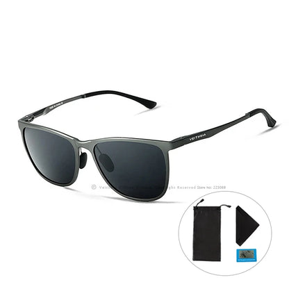 VEITHDIA Fashion Vintage Men's Sunglasses Polarized UV400 Lens Glasses Aluminum Magnesium Eyeglasses Eyewear Accessories 6623