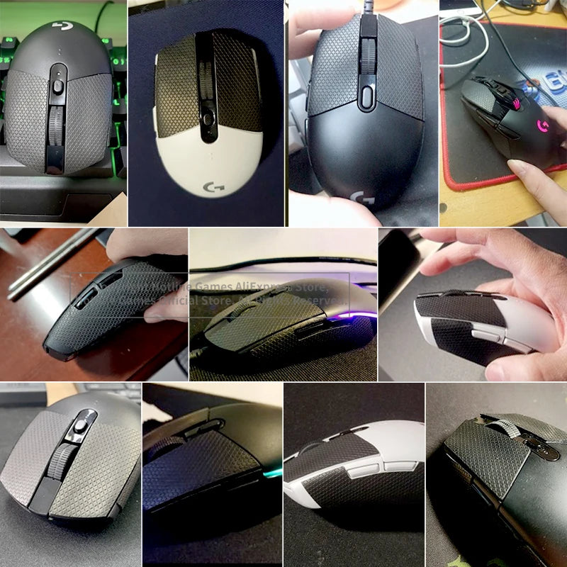 Hotline Games skridsikker musetape til Logitech G305 G203 G102 G304 – svedresistente sidepuder og skridsikre klistermærker til mus