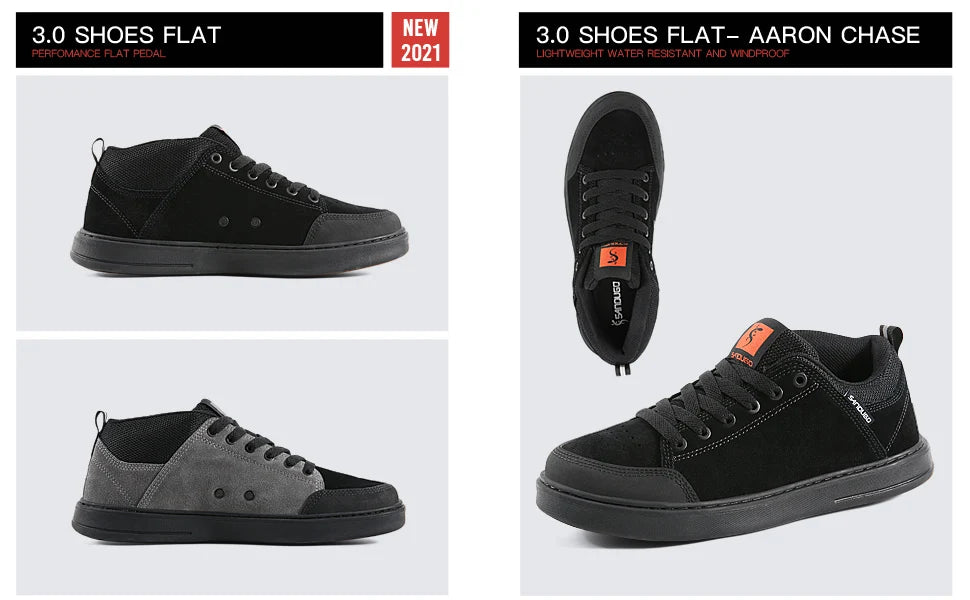Men's MTB Shoes for Flat Pedals Suitable  for BMX, DH, Enduro, Free-ride