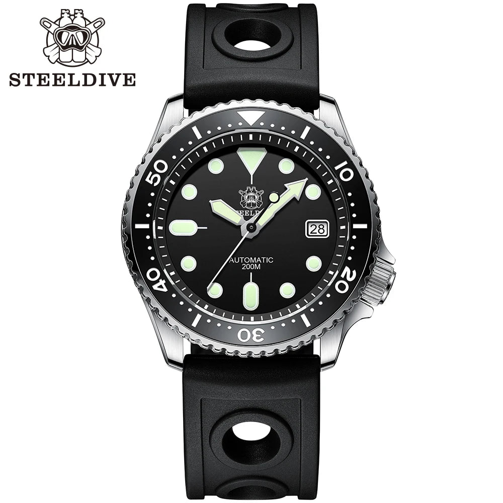 Steeldive SD1973 Men's watch Dive Watch Automatic Mechanical Men's watch NH35 Bracelet 41mm  Diver watch men watches