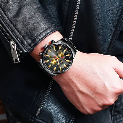 CURREN New Mens Watches Quartz Business Waterproof Watch Man Watches Top Brand Luxury WristWatch Men Chronograph Reloj Hombre