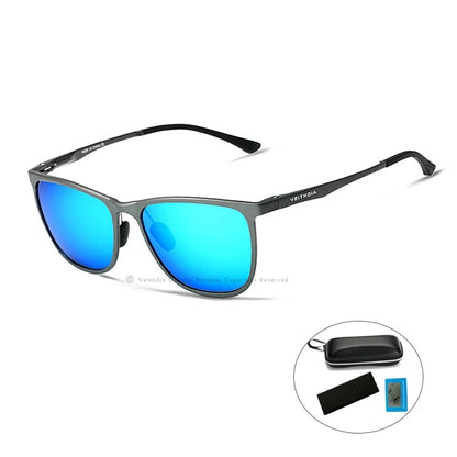 VEITHDIA Fashion Vintage Men's Sunglasses Polarized UV400 Lens Glasses Aluminum Magnesium Eyeglasses Eyewear Accessories 6623