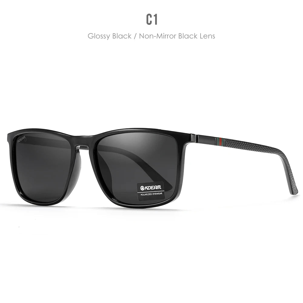 KDEAM New Luxury Polarized Sunglasses Men's Driving Shades Fishing Travel Golf Sunglass Male Sun Glasses CE