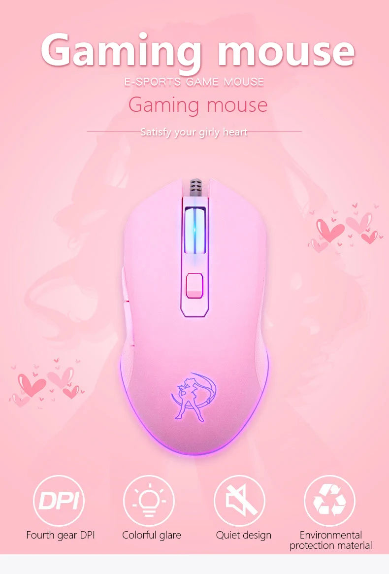 New 2022 Silent Wired Computer Mouse LED Backlight Ergonomic PC Notebook Computer Mouse Variety Optional Computer Accessories
