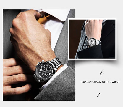 PAGANI DESIGN 2026 New Sport Chronograph Top Brand Luxury Quartz Watch For Men Sapphire crystal  Automatic Date Wrist watch Men