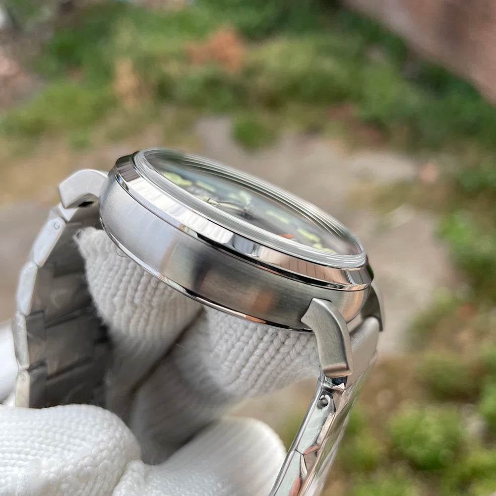 STEELDIVE SD1903 Big 46.5mm Steel Case C3 Luminous 200M Waterproof Sapphire Glass with AR Coating NH35 Mechanical Men Watches