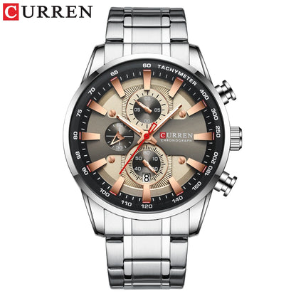 CURREN New Mens Watches Quartz Business Waterproof Watch Man Watches Top Brand Luxury WristWatch Men Chronograph Reloj Hombre