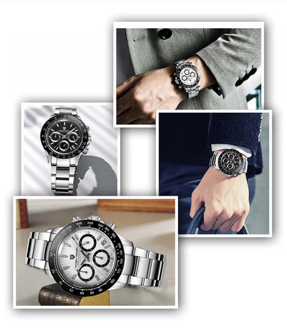 PAGANI DESIGN 2026 New Sport Chronograph Top Brand Luxury Quartz Watch For Men Sapphire crystal  Automatic Date Wrist watch Men