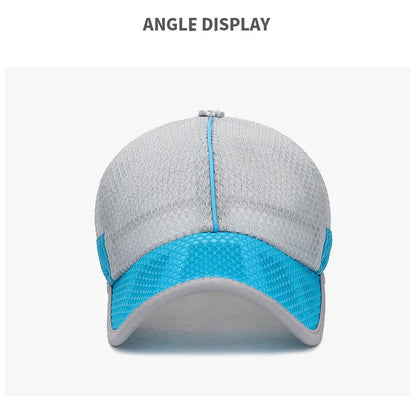 New Summer Children Kids Cute Baseball Cap Solid Breathable Snapback Hat Outdoor Cool Mesh Boy Girl Sun Cap Hat