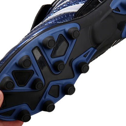 Men Football Soccer Boots Athletic Shoes New Leather Big Size High Top Cleats Training Sneaker Comfortable