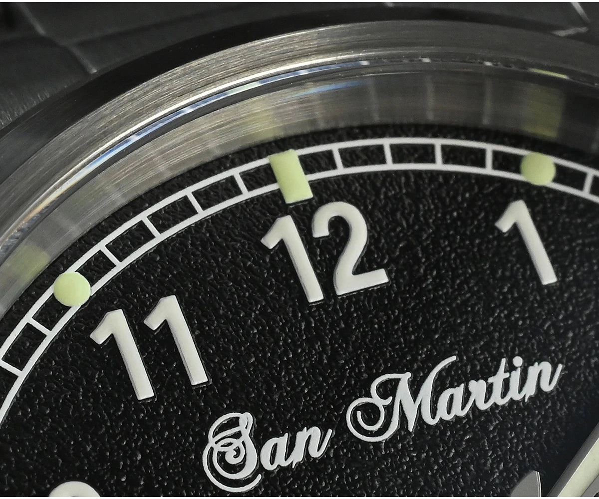 San Martin Simple Men Watch 37mm Pilot Miyota 8215 Classic Military Explore Automatic Mechanical Watches Waterproof 100m