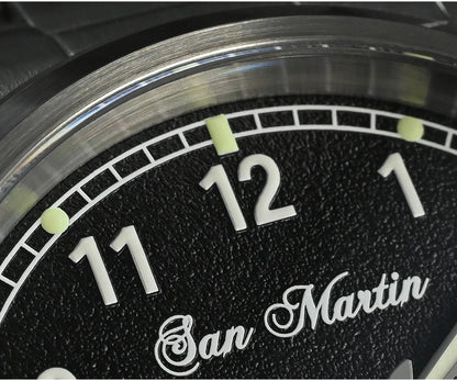San Martin Simple Men Watch 37mm Pilot Miyota 8215 Classic Military Explore Automatic Mechanical Watches Waterproof 100m
