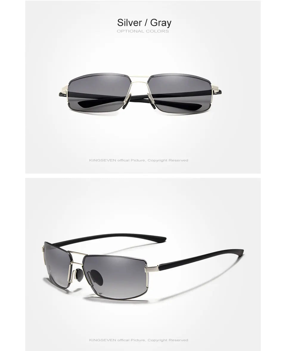 KINGSEVEN Brand Design Sunglasses Men Driving Square Frame Sun Glasses Male Classic Unisex Goggles Eyewear Gafas