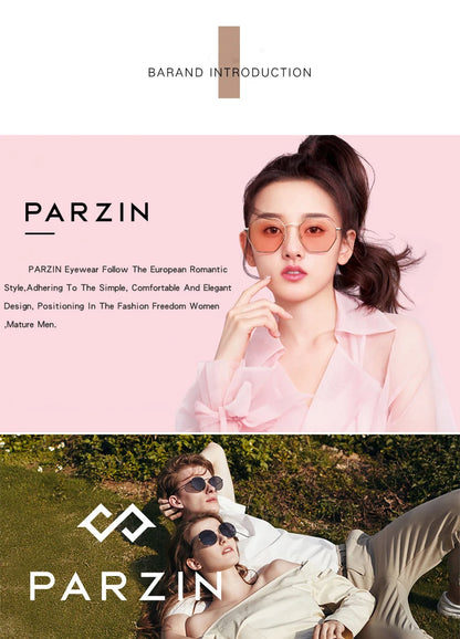 PARZIN Luxury Sunglasses Women Polarized Sun Glasses For Driving Vintage Female Ladies Shades Sunglasses Black With Packing PZ18