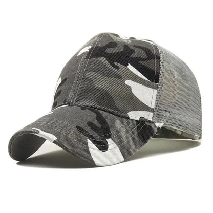 COKK Czapka baseballowa w kamuflażu dla mężczyzn, czapka typu snapback, letnie czapki dla kobiet, oddychająca czapka sportowa z siateczki, czapka przeciwsłoneczna, osłona przeciwsłoneczna, czapka golfowa, regulowana, dla dorosłych