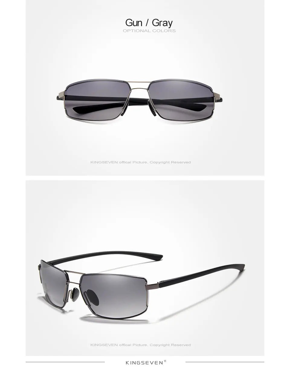 KINGSEVEN Brand Design Sunglasses Men Driving Square Frame Sun Glasses Male Classic Unisex Goggles Eyewear Gafas