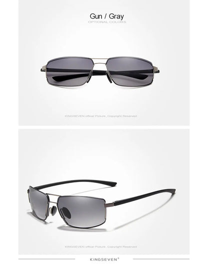 KINGSEVEN Brand Design Sunglasses Men Driving Square Frame Sun Glasses Male Classic Unisex Goggles Eyewear Gafas