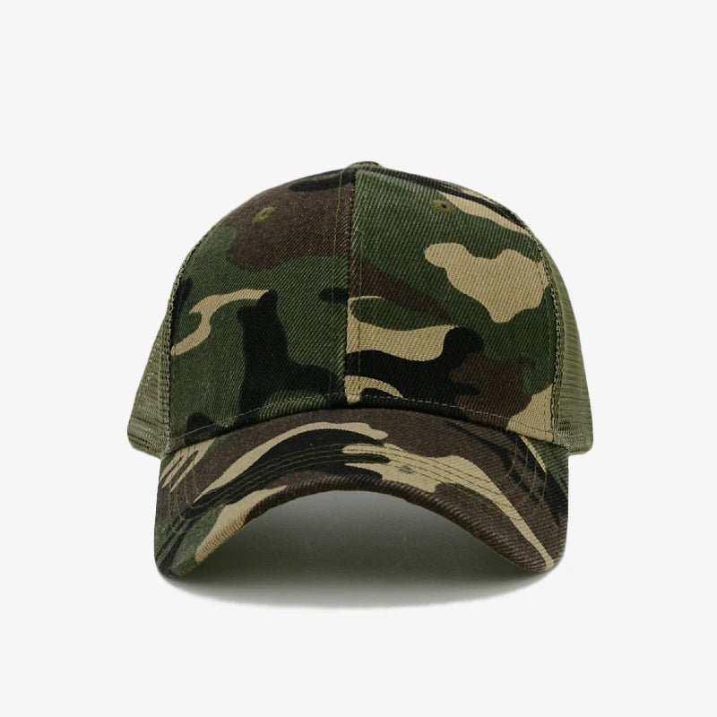 COKK Czapka baseballowa w kamuflażu dla mężczyzn, czapka typu snapback, letnie czapki dla kobiet, oddychająca czapka sportowa z siateczki, czapka przeciwsłoneczna, osłona przeciwsłoneczna, czapka golfowa, regulowana, dla dorosłych