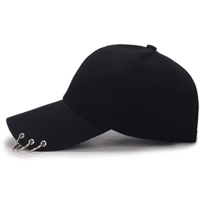 Femei Bărbați Hip Hop K-pop Șapcă de baseball tip snapback, culoare uni, cu inel, sport, dans, călătorii, iubitor de călătorii, șapcă pentru tată, șepci, îmbrăcăminte urbană, reglabilă