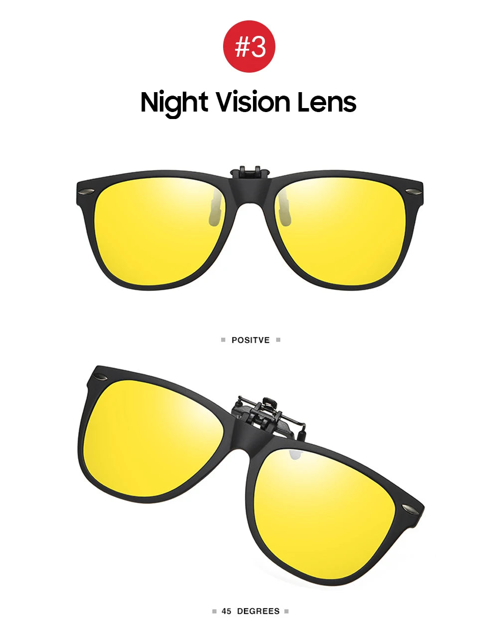 VIVIBEE Men Photochromic Polarized Lens Flip Up Clip on Sunglasses Women Driving Sun Glasses with Clips 2026 Trending Product