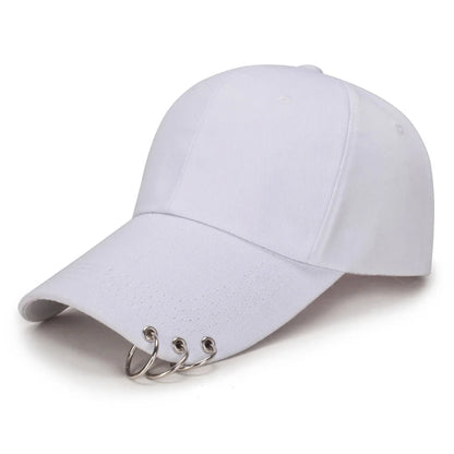 Femei Bărbați Hip Hop K-pop Șapcă de baseball tip snapback, culoare uni, cu inel, sport, dans, călătorii, iubitor de călătorii, șapcă pentru tată, șepci, îmbrăcăminte urbană, reglabilă