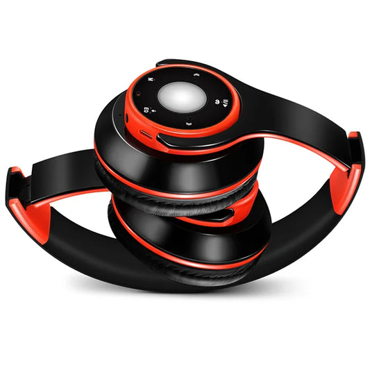 Meilleurs écouteurs colorés sans fil Bluetooth 5.3 avec lecteur MP3 intégré, casque pliable pour le sport, son stéréo pour téléphone portable