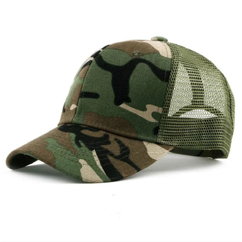 COKK Czapka baseballowa w kamuflażu dla mężczyzn, czapka typu snapback, letnie czapki dla kobiet, oddychająca czapka sportowa z siateczki, czapka przeciwsłoneczna, osłona przeciwsłoneczna, czapka golfowa, regulowana, dla dorosłych