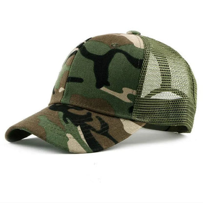 COKK Czapka baseballowa w kamuflażu dla mężczyzn, czapka typu snapback, letnie czapki dla kobiet, oddychająca czapka sportowa z siateczki, czapka przeciwsłoneczna, osłona przeciwsłoneczna, czapka golfowa, regulowana, dla dorosłych