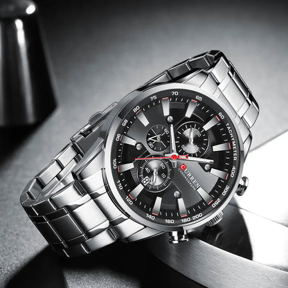 CURREN New Mens Watches Quartz Business Waterproof Watch Man Watches Top Brand Luxury WristWatch Men Chronograph Reloj Hombre