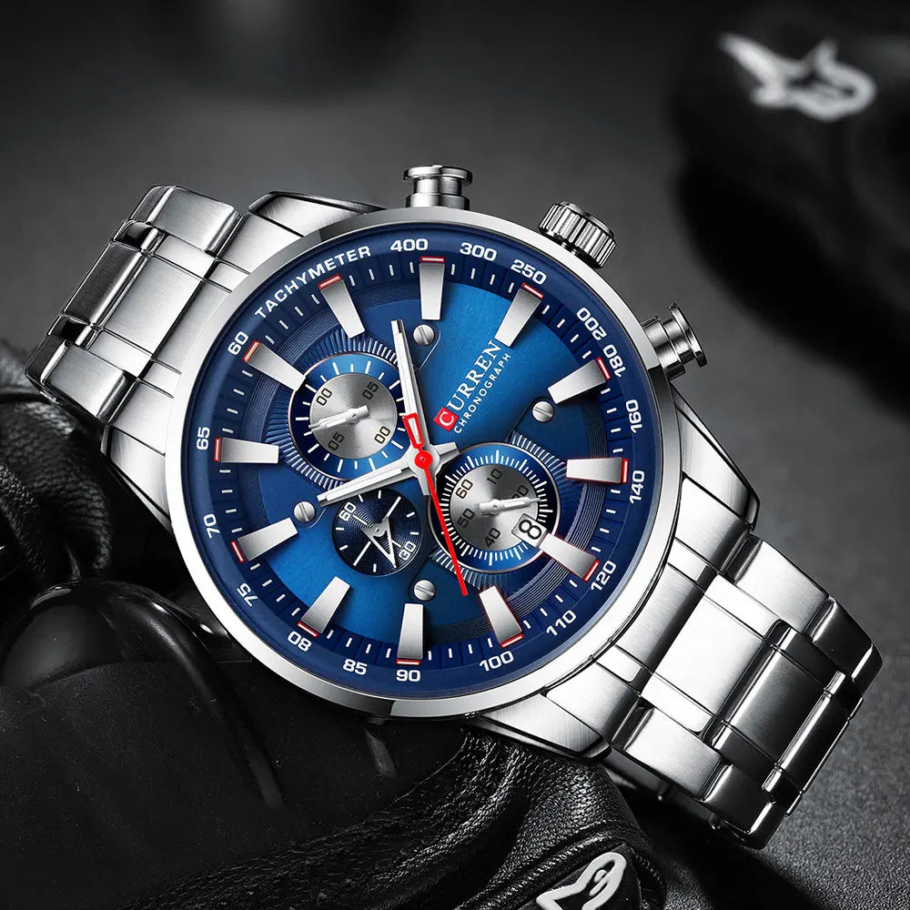 CURREN New Mens Watches Quartz Business Waterproof Watch Man Watches Top Brand Luxury WristWatch Men Chronograph Reloj Hombre
