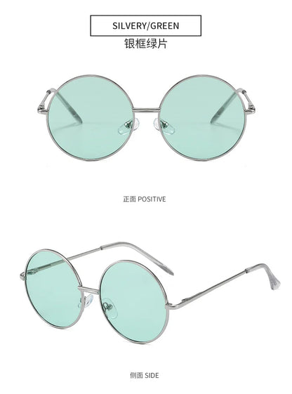 Children's sunglasses metal frame round sunglasses  simple anti ultraviolet tide children's glasses