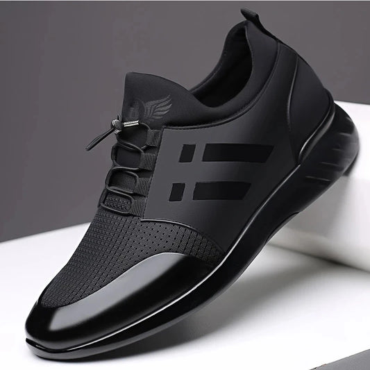 Oein 2022 Men's Sneakers Quality 6CM Increasing British Shoes New Breathable Summer Casual Sneakers Big Size Office Shoes Men