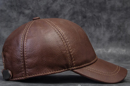 Męskie czapki z daszkiem z prawdziwej skóry bydlęcej, 56–60 cm, czarne/brązowe, z nadrukiem orła, dla mężczyzn, styl casualowy, uliczny, dla dziewczyny, czapki typu „dad hat”