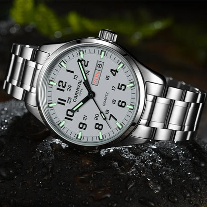 Switzerland Carnival luminous calendar military Quartz watch for men luxury brand watches waterproof clock relogio erkek saati