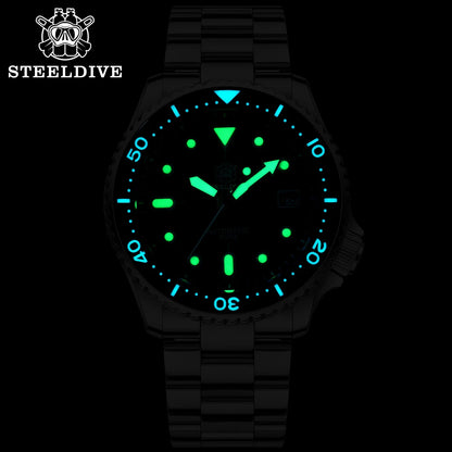 Steeldive SD1973 Men's watch Dive Watch Automatic Mechanical Men's watch NH35 Bracelet 41mm  Diver watch men watches