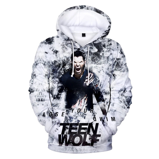 Νέα τηλεοπτική σειρά TEEN WOLF 3D printed φούτερ με κουκούλα για άνδρες και γυναίκες, μόδα Harajuku, φθινοπωρινά παιδικά streetwear πουλόβερ, μοντέρνο hip-hop hoodie