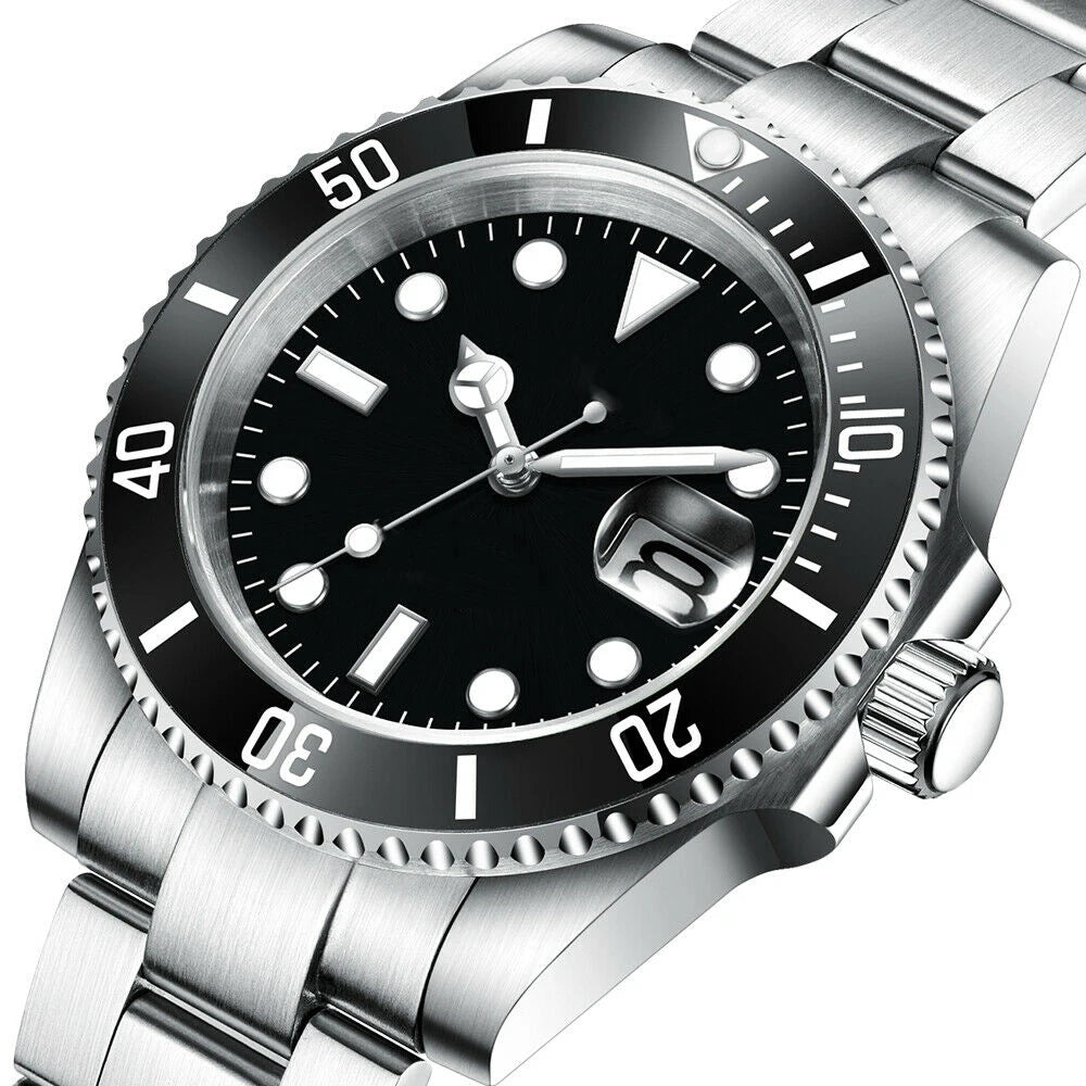 Custom watches Luxury Sapphire MIYOTA/NH35 Automatic Wristwatch Mechanical Mens Watch Sterile Dial Ceramic 10Bar Lume Male Clock
