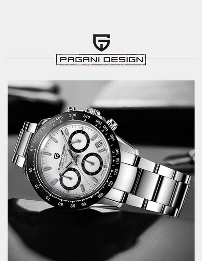 PAGANI DESIGN 2026 New Sport Chronograph Top Brand Luxury Quartz Watch For Men Sapphire crystal  Automatic Date Wrist watch Men