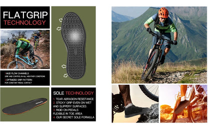 Men's MTB Shoes for Flat Pedals Suitable  for BMX, DH, Enduro, Free-ride