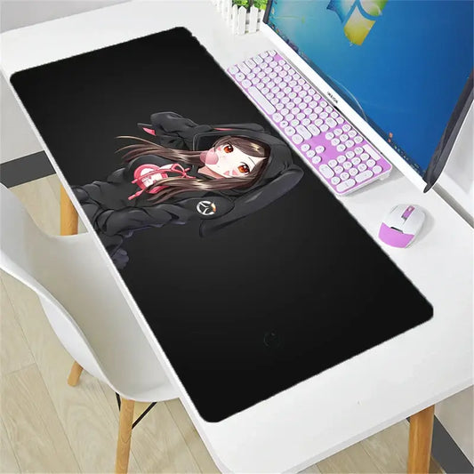 Didelis „Overwatch“ pelės kilimėlis DIY Kawaii XXL kompiuterio stalo kilimėlis žaidėjams biurui, klaviatūrai ir žaidimų aksesuarams