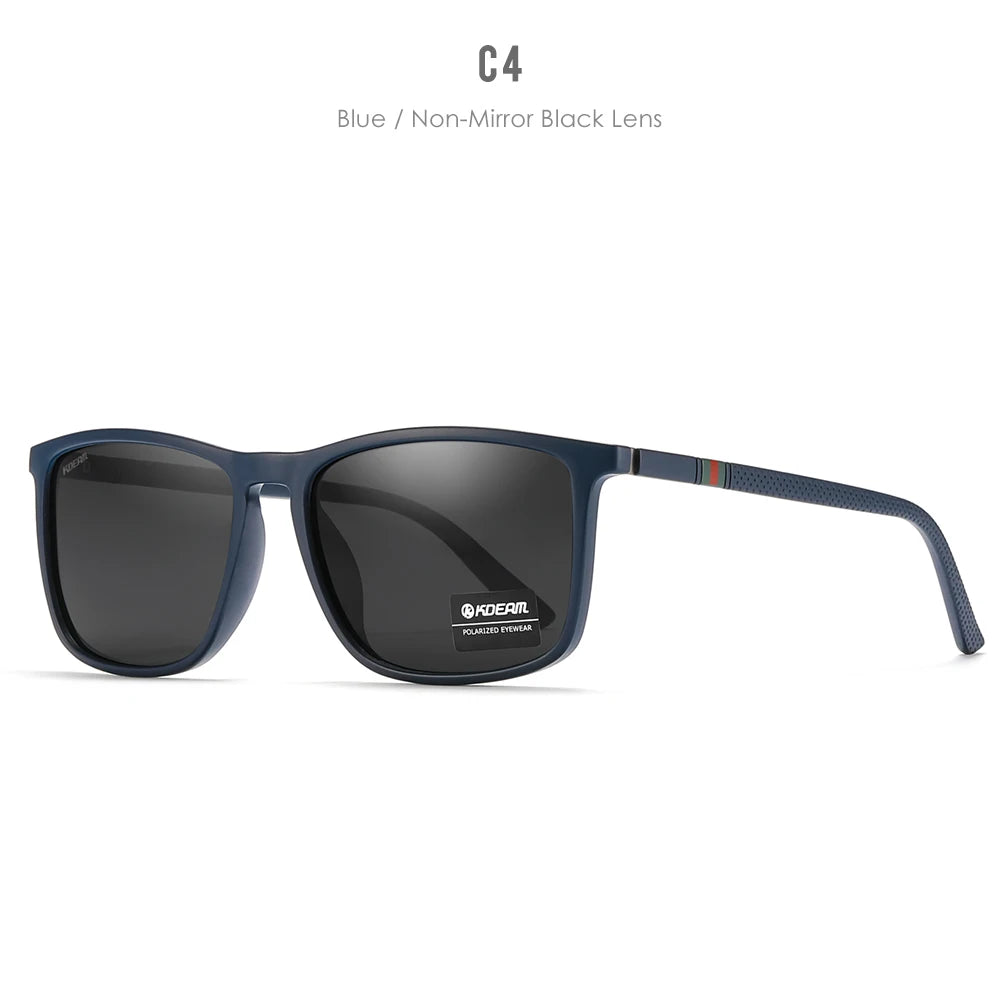 KDEAM New Luxury Polarized Sunglasses Men's Driving Shades Fishing Travel Golf Sunglass Male Sun Glasses CE