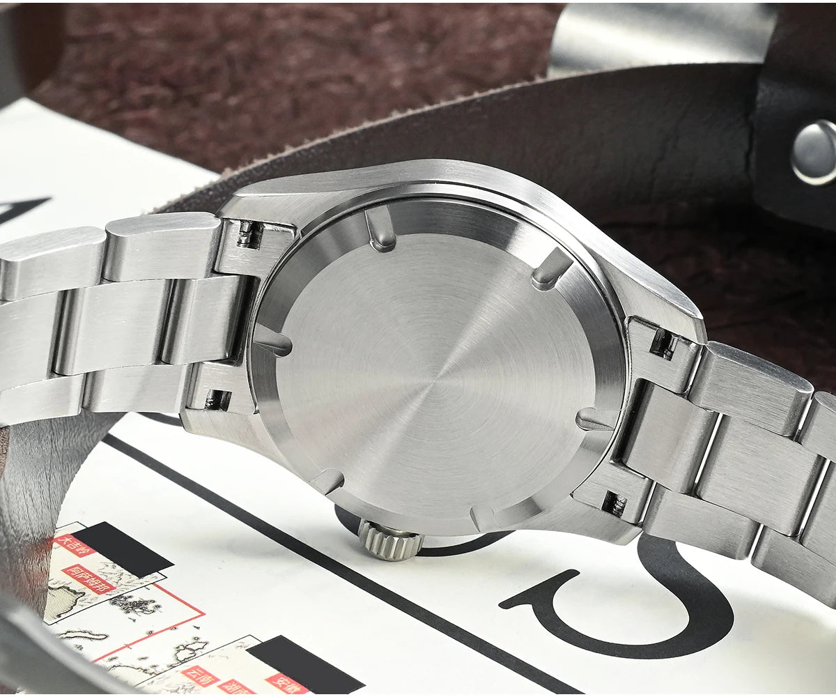 San Martin Simple Men Watch 37mm Pilot Miyota 8215 Classic Military Explore Automatic Mechanical Watches Waterproof 100m